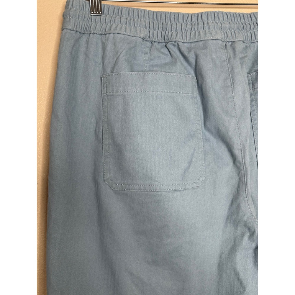 Lands' End Womens Blue Crop Pants Elastic Waist Pull On Size 16 nautical beach - Picture 5 of 8